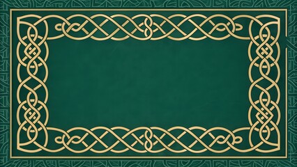 Obraz premium green frame with a border