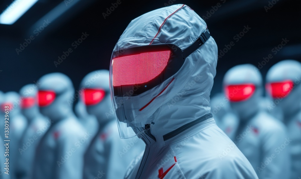 Poster Cybernetic Frontier AI-Driven Humanoid Robotics Reshaping Future Workforce - Innovative Tech Visualization for Next-Generation Industrial Transformation