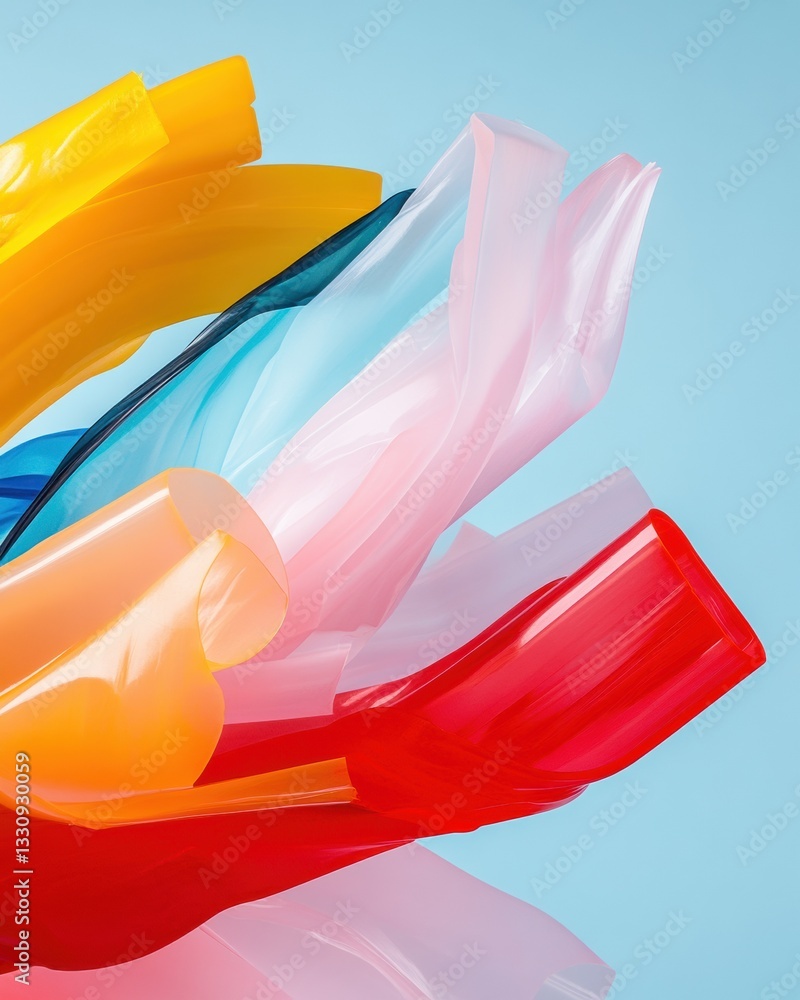 Poster vibrant digital media flow dynamic color gradient visualization of communication transformation in m