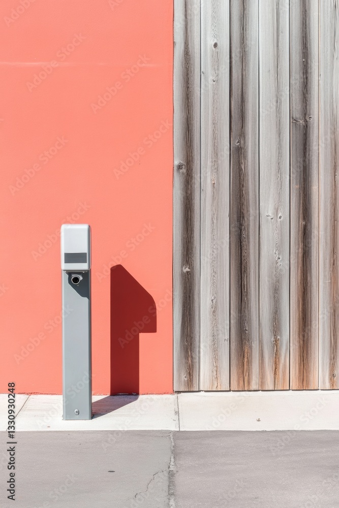 Poster ai-powered perimeter security minimalist smart gate access control with cutting-edge surveillance te