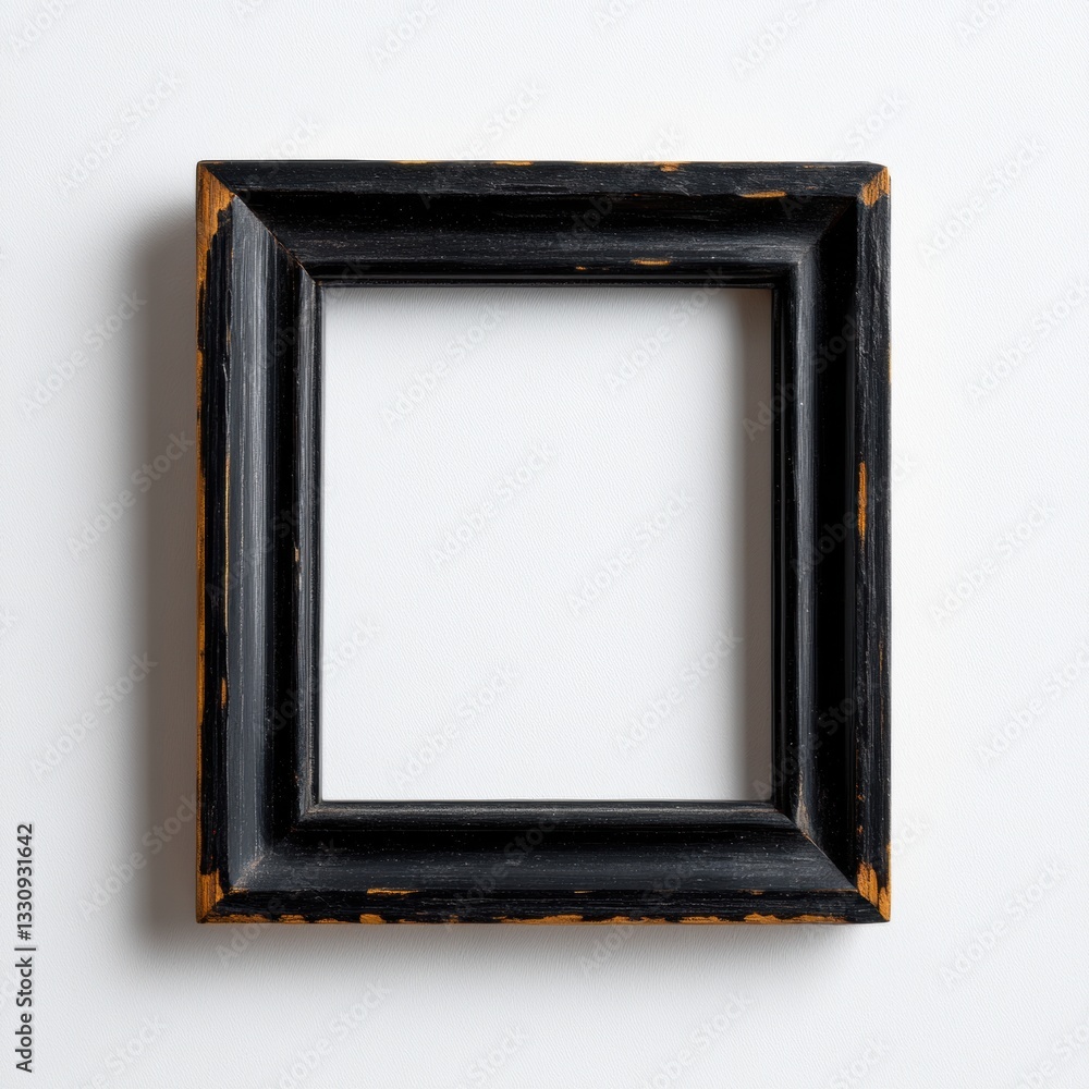 Poster Vintage Distressed Black Picture Frame Minimalist Aesthetic Display Solution for Modern Content Presentation and Visual Storytelling Design