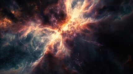 Fototapeta premium Milky_way_Sky_background_Colorful