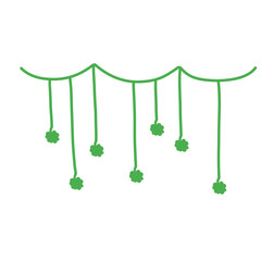 hanging shamrock leaf decoration