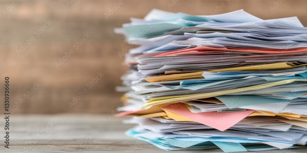 Poster Minimalist Workspace Optimization Colorful Document Management for Productivity-Driven Professionals Embracing Digital Transformation and Efficient Workflow Strategies