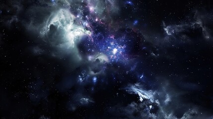 Fototapeta premium dark_galactic_background_