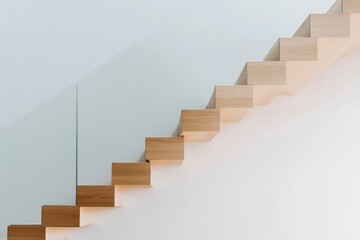 Minimalist Architectural Innovation Floating Wooden Staircase Design Transforming Contemporary Interior Spaces with Sustainable Scandinavian-Inspired Aesthetic Elegance