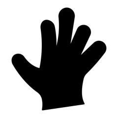 rubber gloves Solid icon