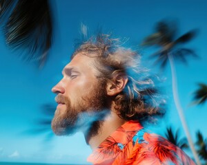 Windswept Freedom Tropical Digital Nomad Lifestyle Narrative - Millennial Remote Work Culture, Creative Entrepreneurship and Mindful Exploration