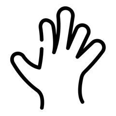rubber gloves Line Icon