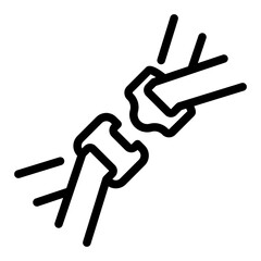 seat belt Line Icon
