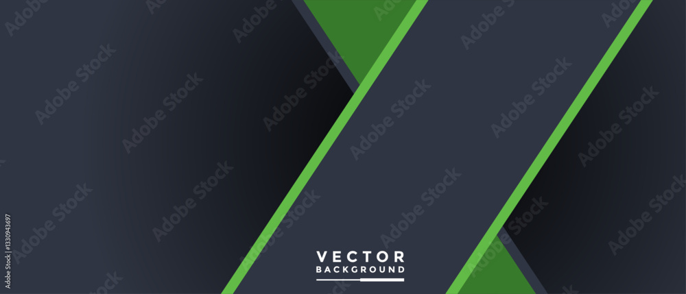 Poster green and black background graphics of vector illustrations for messages and infographic message boa