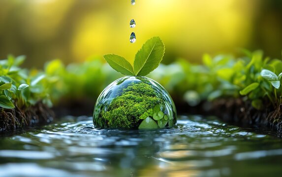 Saving water for a better world, World Water Day concept, Every Drop Matters, environmental protection, Earth Day, water conservation focus