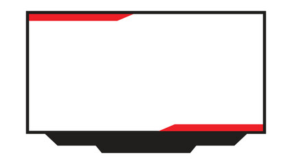 Overlay frame design for game live stream, game overlay frame