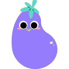 funny cartoon eggplant