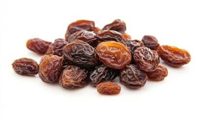 Obraz premium A Close-Up Shot of a Pile of Dark Brown Raisins