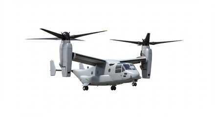 Fototapeta premium 白背景 快適飛行 軍用機 強力なプロペラ 滑らかな機体. AI Generated