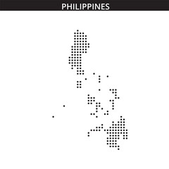 Obraz premium Philippines map in dots