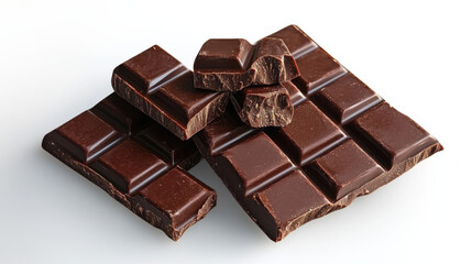 Fototapeta premium A large piece of brown chocolate