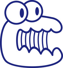 Doodle Character Line Illustration Element