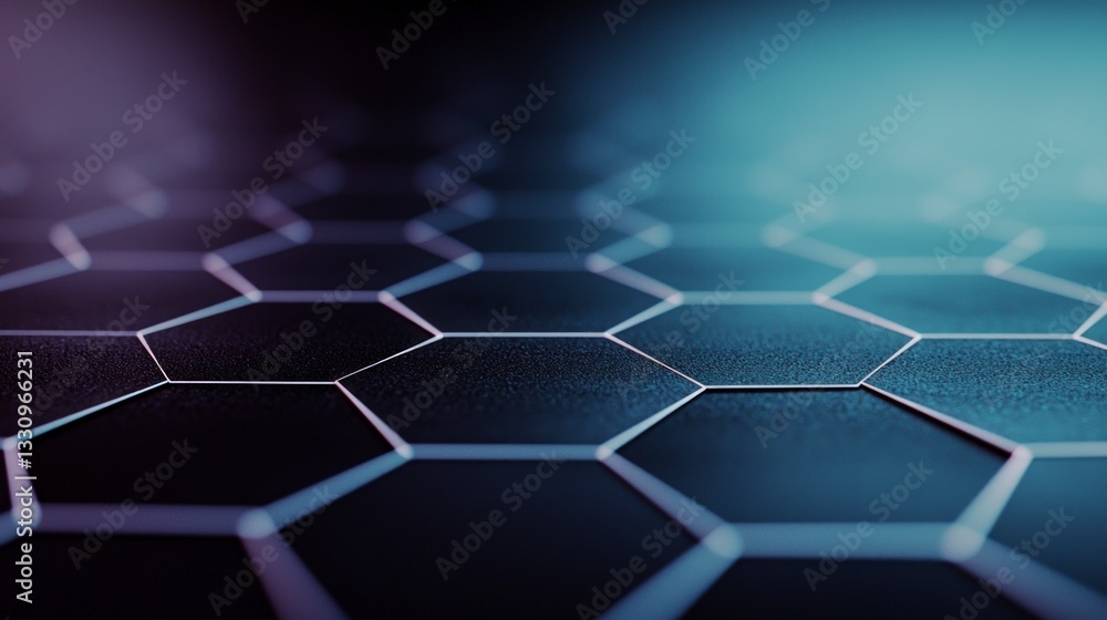 Poster abstract hexagon pattern dark modern elegant 3d render background