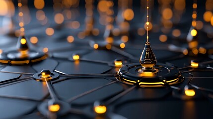 Immerse yourself in the luminous depths of a virtual realm, where an abstract AI neural network takes ethereal form Visualize holographic connections weaving intricate patterns, glowing with vibrant