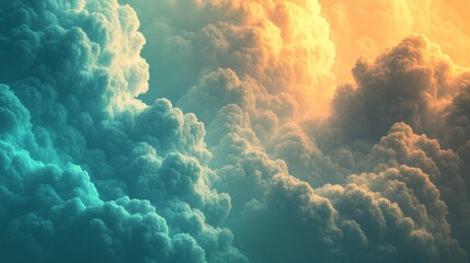 Ethereal Cloudscape Patterns - Seamless Abstract Texture with Soft Color Transitions