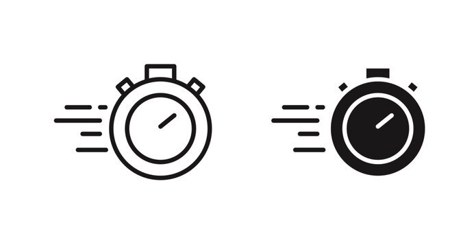 Express icon outlined icon vector collection.