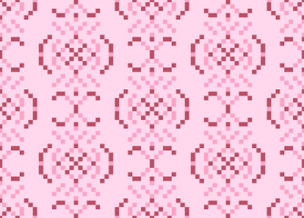 Seamless square pixel pattern, seamless pattern illustration	