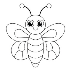 insects and bugs coloring pages on a white background.2