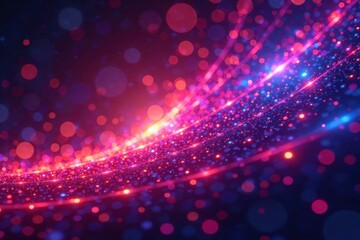 Swirling vibrant hues of disco lights Abstract, dynamic energy , texture, iridescent