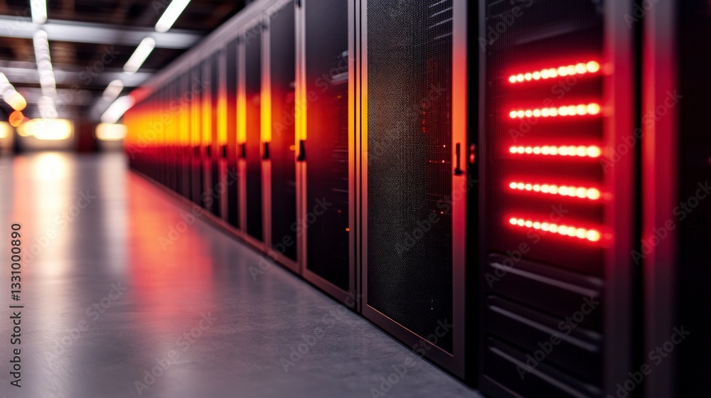 Poster data center servers network technology infrastructure security