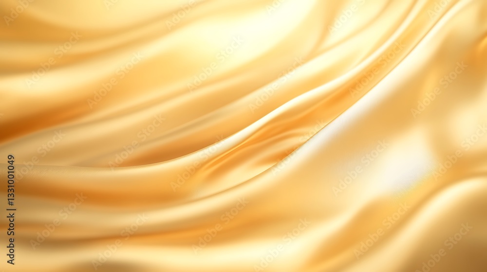 Poster soft, flowing golden fabric creating an elegant and luxurious texture.