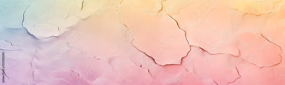 Poster abstract texture with pastel colors and cracked surface pattern.