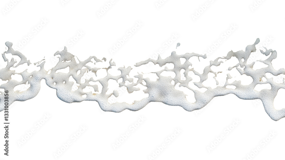 Poster soap foam texture with bubbles isolated on transparent background