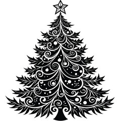 Christmas Tree Silhouette Design