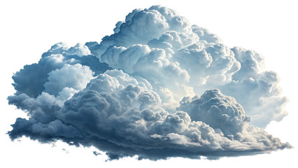 Naklejka premium white fluffy cloud isolated Transparent background, PNG Clipart.
