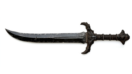 Obraz premium mediaeval, fantasy, fight, game, knight, long, magic, military, power, render, steel, sword, three-dimensional, war, warrior, guard, history, sharp, weapon, antique, art, battle, dagger, handle, illus