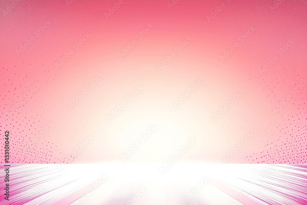 Poster a soft gradient background featuring pink hues, transitioning to white light at the horizon, creatin