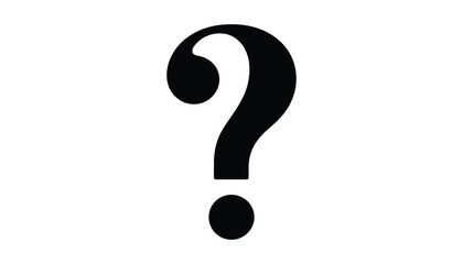Question Mark Icon. Uncertainty, Inquiry, and Information Symbol Vector.