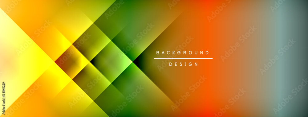 Poster Colorful gradient with lines made of shadow and light. Creative background