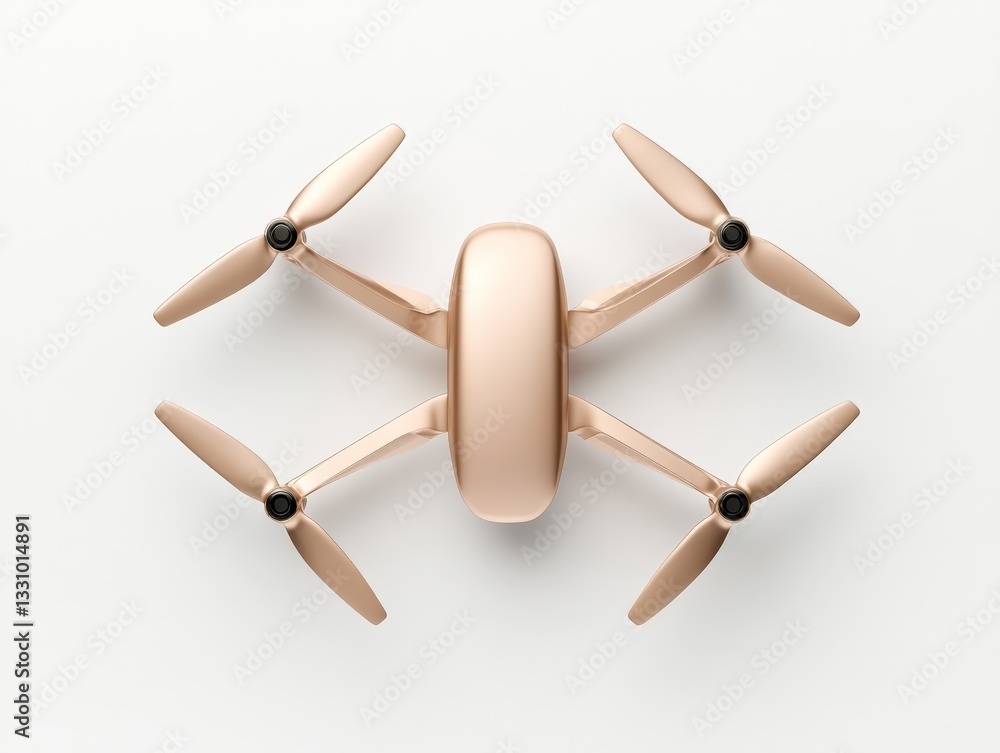 Poster advanced drone quadcopter with high tech propellers sleek aerodynamic design ai assisted flight smar