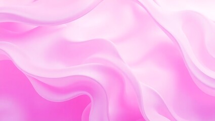 Obraz premium Elegant Pink Silk Fabric Background with Soft Flowing Waves and Smooth Texture - Perfect for Fashion, Design, and Art Inspiration