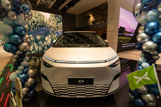 Bangkok, Thailand- 16 january 2025: The XPeng X9
