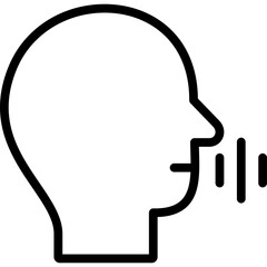 communication icon illustration design with outline