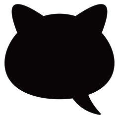 吹き出し　猫　かわいい