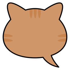 吹き出し　猫　かわいい