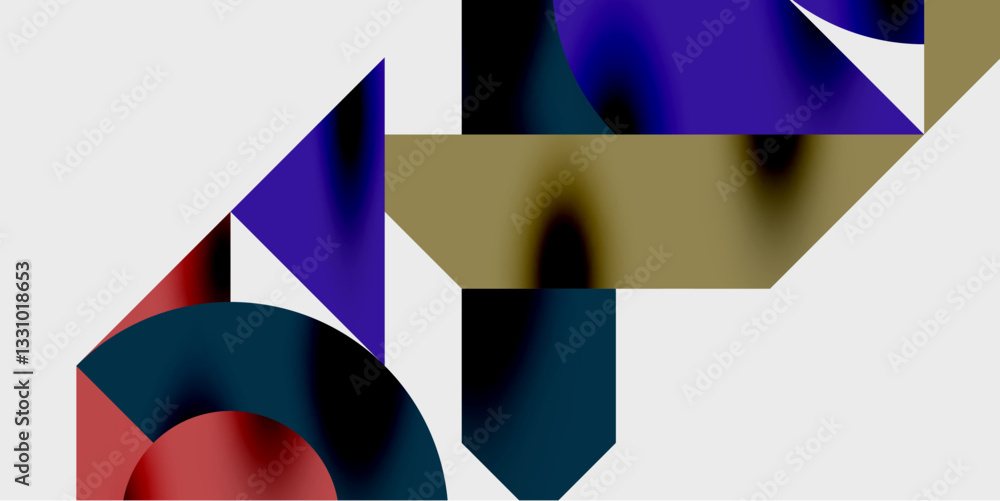 Poster Vibrant abstract background circles with smooth gradients, creating a dynamic and modern design. Ideal for creative, tech, or contemporary-themed projects