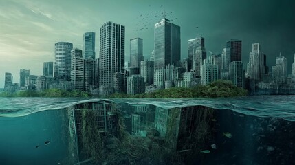 Obraz premium landscape of the ocean imagine art style