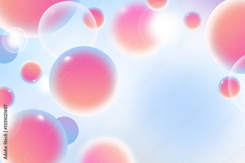 Poster abstract geometric circle gradient soft light colorful bokeh background design for graphic business 