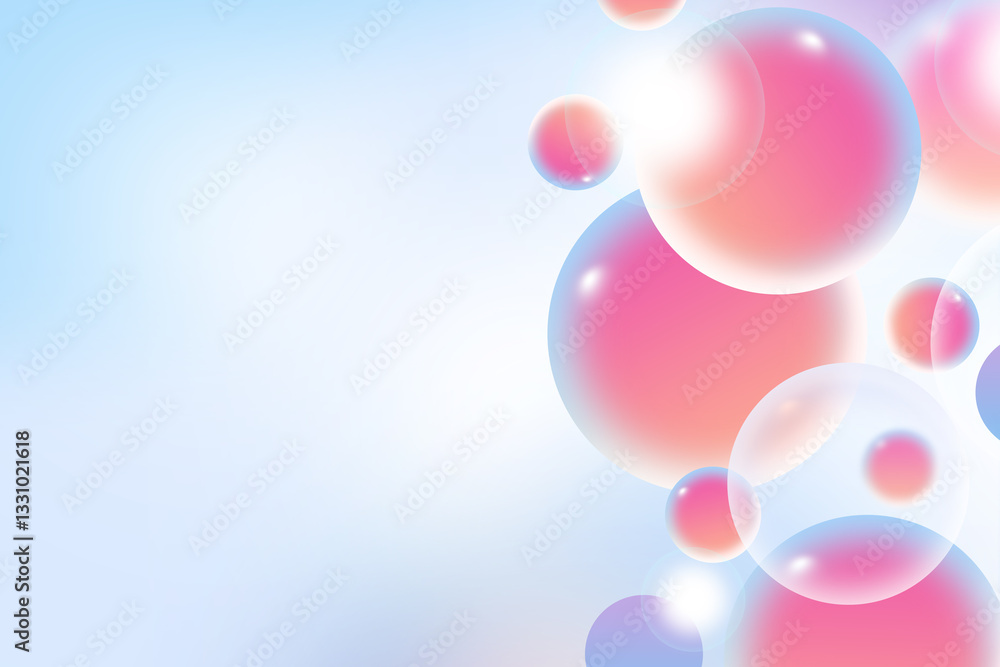 Poster abstract geometric circle gradient soft light colorful bokeh background design for graphic business 